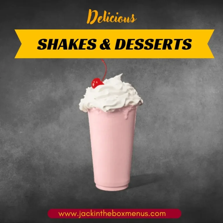 Jack in the Box Shakes & Desserts